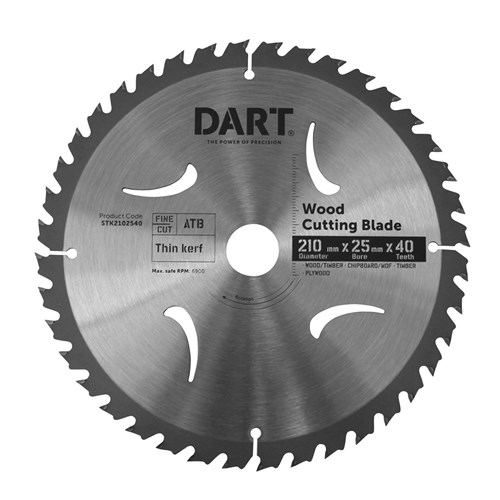DART 210mm X 2.2 X 1.6 X 25 X 40TCT ATB SAW BLADE