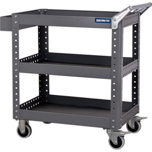 TRADEMASTER (METAL FRAME) TOOL CART - 3 SHELF