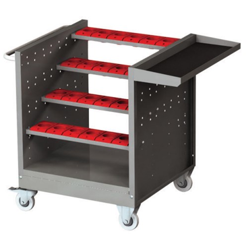 TRADEMASTER (METAL FRAME) CNC TOOL CART - TOOL HOLDERS