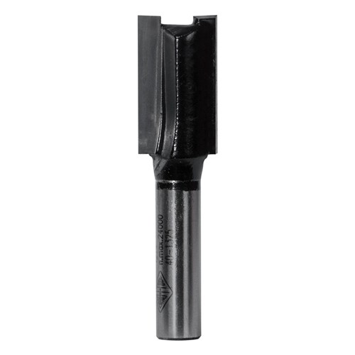 TWO FLUTE CARBIDE TIPPED STRAIGHT BIT WITH 6.35mm 1 4 SHANK 7mm X 44.4mm
