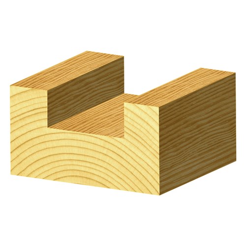 TWO FLUTE - CARBIDE TIPPED - STRAIGHT BIT WITH 6.35MM (1/4