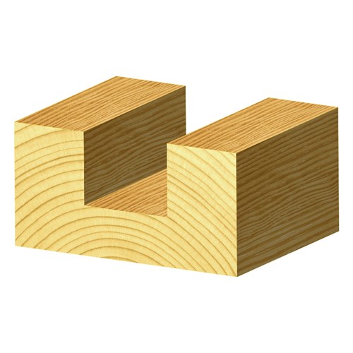 STRAIGHT BIT WITH DOWN SHEAR - CARBIDE TIPPED 19mm X 82mm