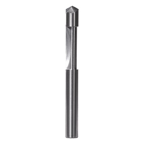 COMBINATION FLUSH TRIMMING & DRILLING BIT - SINGLE FLUTE SOLID CARBIDE (WITH PILOT) 6.35mm X 63.5mm
