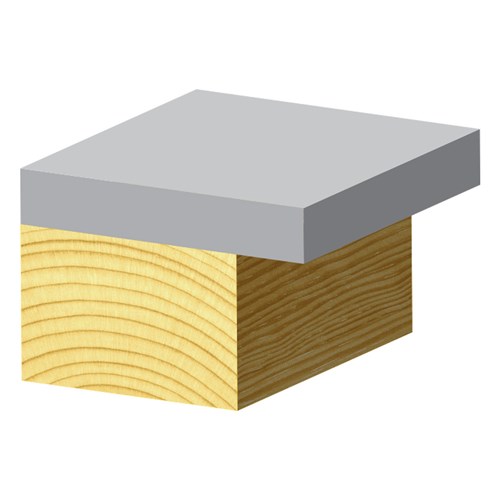 OVERHANGING TRIMMING BIT - CARBIDE TIPPED 9.5mm X 25.4mm X 70mm