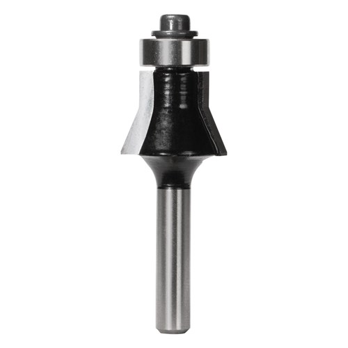 COMBINATION FLUSH & BEVEL TRIMMING BIT - CARBIDE TIPPED 19mm X 14.7mm X 55mm 