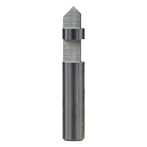 SINGLE FLUTE FLUSH TRIMMING & DRILLING BIT - SOLID CARBIDE 6.35mm X 16mm X 38.1mm