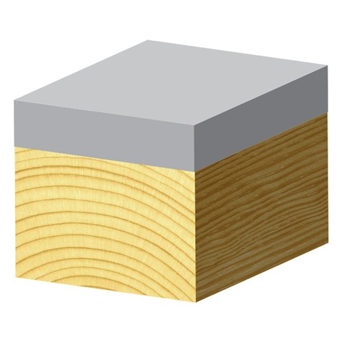 COMBINATION FLUSH SINGLE FLUTE 7° BEVEL TRIMMING BIT - SOLID CARBIDE 6.35mm X 9.5mm X 38.1mm