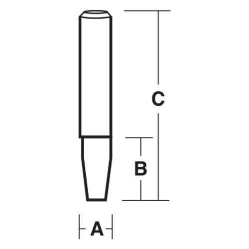 COMBINATION FLUSH SINGLE FLUTE 7° BEVEL TRIMMING BIT - SOLID CARBIDE 6.35mm X 9.5mm X 38.1mm