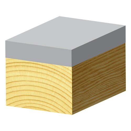 SINGLE FLUTE FLUSH TRIMMING BIT - SOLID CARBIDE 6.35mm X 6.35mm X 38.1mm