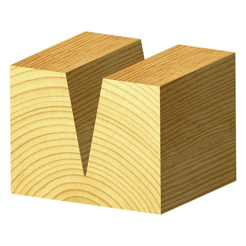 'V' GROOVE BIT 22.5° - 6.4mm X 14.7mm X 57.2mm