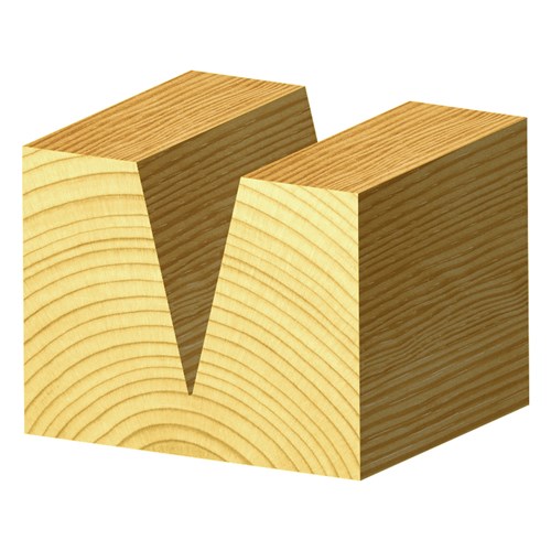 'V' GROOVE BIT 45° - 6.35mm X 7mm X 57.15mm