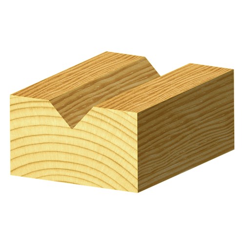 PROVINCIAL DESIGN VEINING BIT - SINGLE FLUTE 2.4mm X 6.35mm X 38.1mm