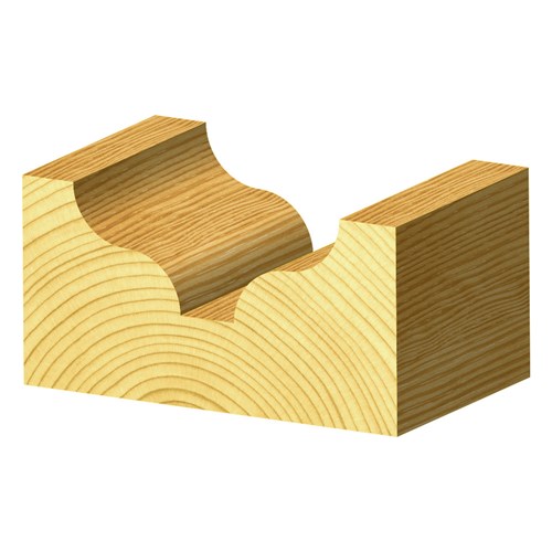 OGEE BIT - HIGH SPEED STEEL - 20mm X 4.8mm X 15.9mm X 44.4mm X 4.8mm