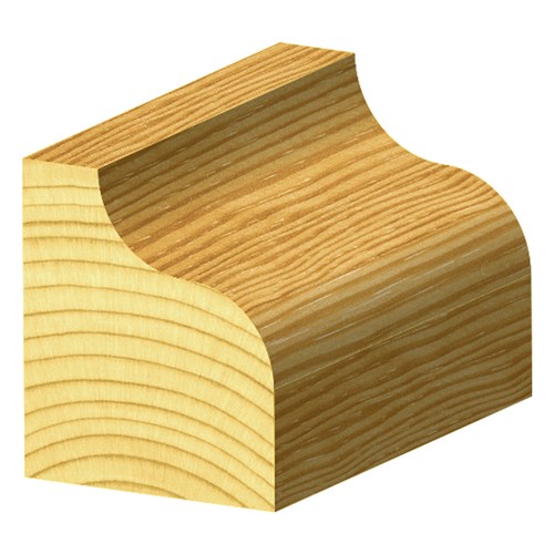 OGEE BIT - WIDE FLAT BOTTOM 31.8mm X 15.9mm X 63.5mm X 4.8mm