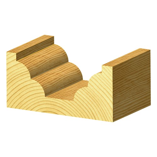 DOUBLE BEADING BIT WIDE FLAT BOTTOM - CARBIDE TIPPED 25.4mm X 11.1mm X 57.1mm X 3.2MM