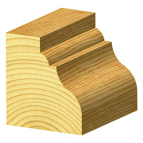 BEADING OGEE BIT 35mm X 22.2mm X 63.5mm X 3.15mm X 8mm