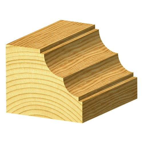 DOUBLE COVE BIT - CARBIDE TIPPED 38.1mm X 19mm X 57.1mm X 4.8mm X 6.35mm