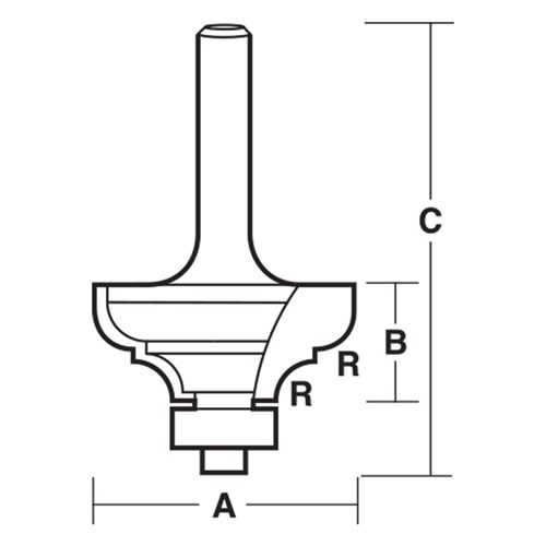 PROVINCIAL BIT - CARBIDE TIPPED 25.4mm X 11.7mm X 50.8mm X 3.2mm