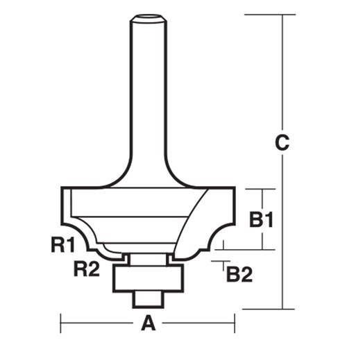 TRADITIONAL CLASSICAL BITS - CARBIDE TIPPED 25.4mm X 11.1mm X 2mm X 63.5mm X 3.2mm X 2mm
