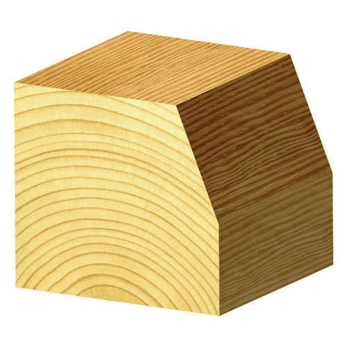 CHAMFERING BIT - CARBIDE TIPPED - 22.5° ANGLE FROM VERTICAL 25.4mm X 16.5mm X 15.5mm X 57.1mm