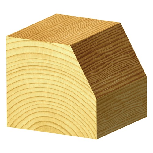 CHAMFERING BIT - CARBIDE TIPPED - 30° ANGLE FROM VERTICAL 28.6mm X 17 mm X 13.9mm X 70mm