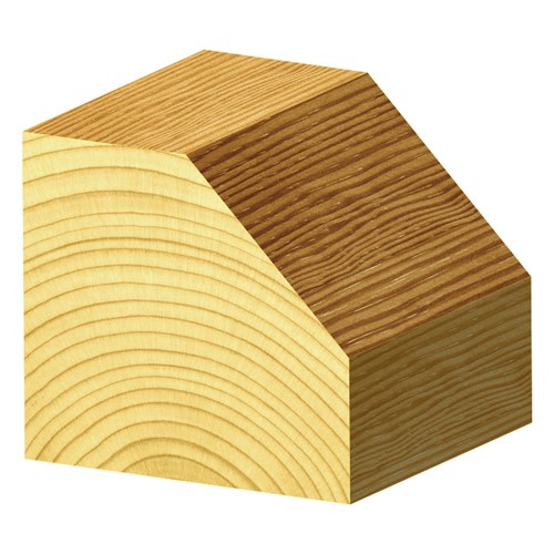 CHAMFERING BIT - CARBIDE TIPPED - 45° ANGLE FROM VERTICAL 47.6mm X 25.4mm X 17.5mm X 70mm