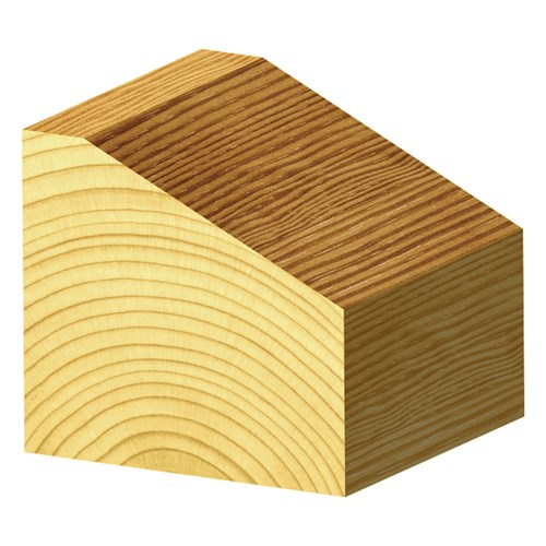 CHAMFERING BIT - CARBIDE TIPPED - 65° ANGLE FROM VERTICAL 40mm X 15.9mm X 6.35mm X 63.5mm