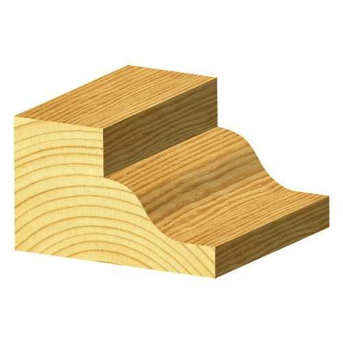 SHALLOW ROMAN OGEE BIT - CARBIDE TIPPED 41mm X 11.1mm X 6.35mm X 63.5mm X 6.3mm