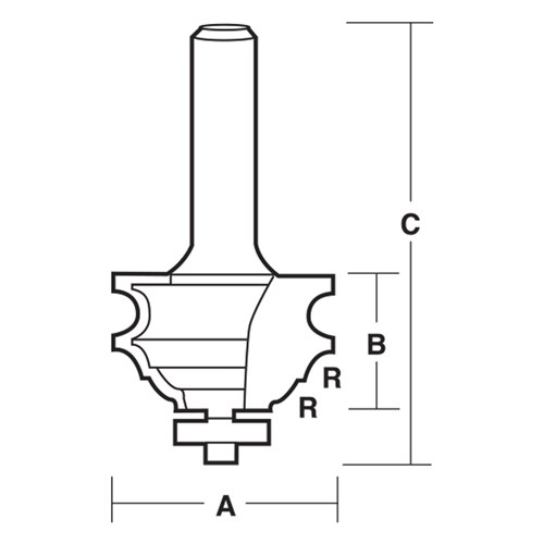 MULTI FORM COMBINATION BIT - CARBIDE TIPPED 41.9mm X 33.3mm X 95mm X 4.8mm