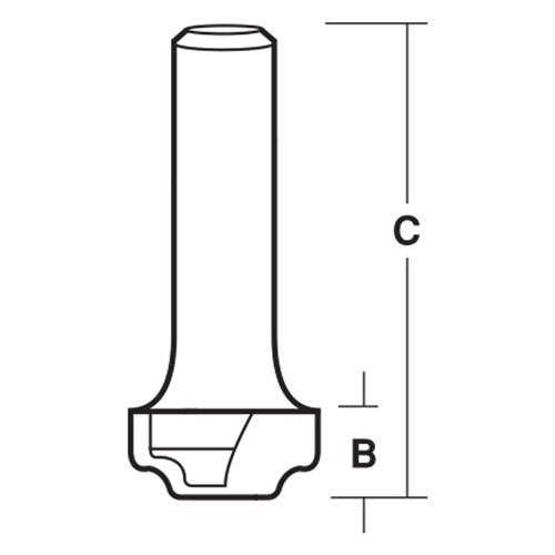 SOLID SURFACE BIT - COUNTER TOP (CARBIDE TIPPED) 23.8mm X 54mm