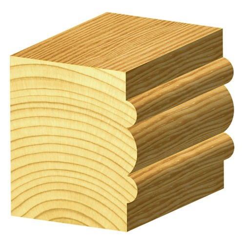 FACE MOULDING BIT - SURFACE BEADING BIT - CARBIDE TIPPED 19mm X 33mm X 15.9mm X 86mm