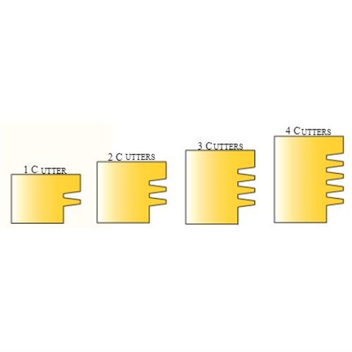 FINGER JOINT BIT - CARBIDE TIPPED 40mm X 30mm X 98.6mm