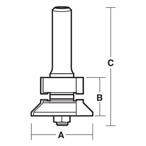 TONGUE & GROOVE BITS - CARBIDE TIPPED 30mm X 25mm X 57.1mm X 11.1mm 22.2mm