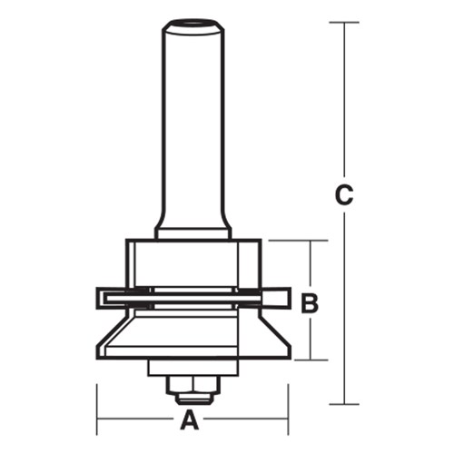 TONGUE & GROOVE BITS FOR WALL PANEL - CARBIDE TIPPED (SLOT CUTTER)