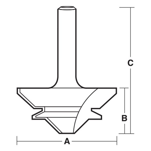 FINGER JOINT BIT - CARBIDE TIPPED 60.3mm X 24.2mm X 76mm X 8.7mm X 20mm