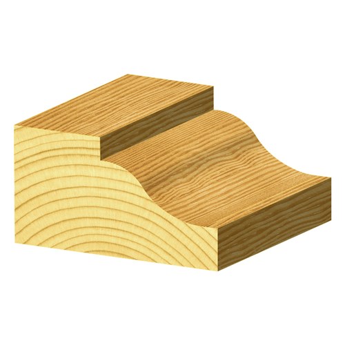 RAISED PANEL BIT (NO BEARING) - CARBIDE TIPPED 57mm X 16.3mm X 70mm