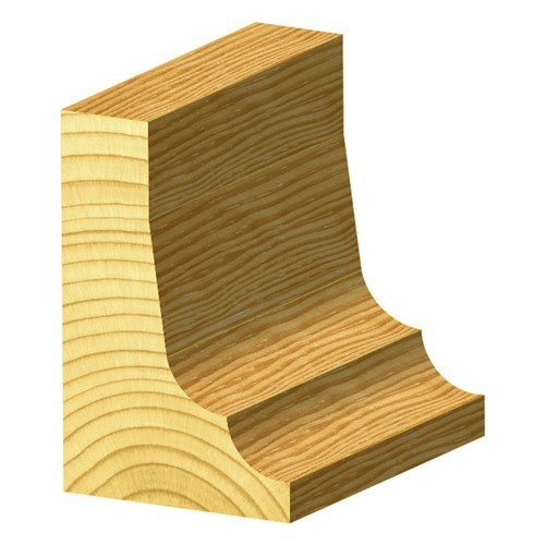 VERTICAL RAISED PANEL BIT - CARBIDE TIPPED 28.6mm X 38.1mm X 89mm