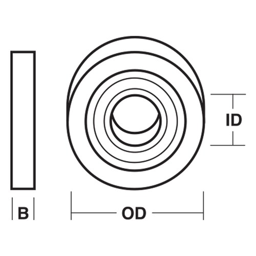 CARBI-SMOOTH BEARING TBT22 - 22.2MM X 6MM X 6.35MM