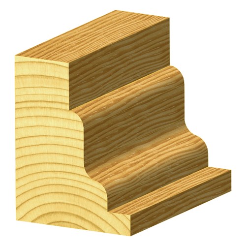 VERTICAL RAISED PANEL BIT - CARBIDE TIPPED 31.8mm X 38.1mm 89mm