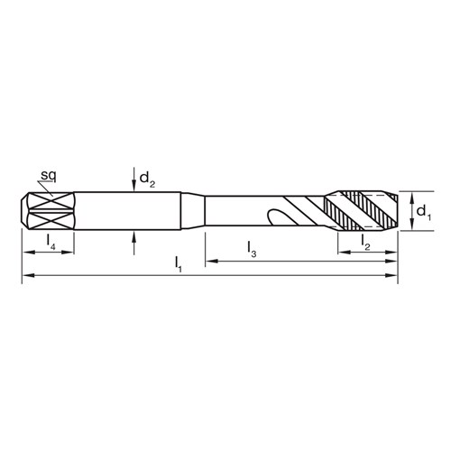 SUTTON SPIRAL FLUTE TAP - M