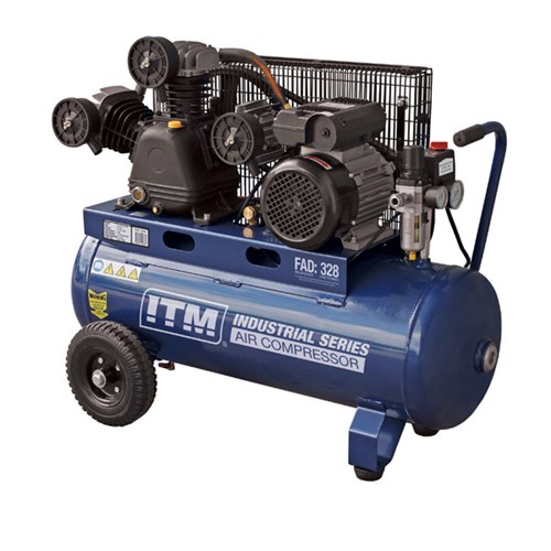ITM AIR COMPRESSOR, BELT DRIVE, 3.0HP 60LTR FAD 328L/MIN