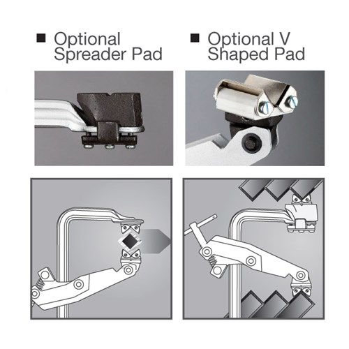 TRADEMASTER PRESSURE PAD ADAPTOR TO SUIT CANTILEVER CLAMP