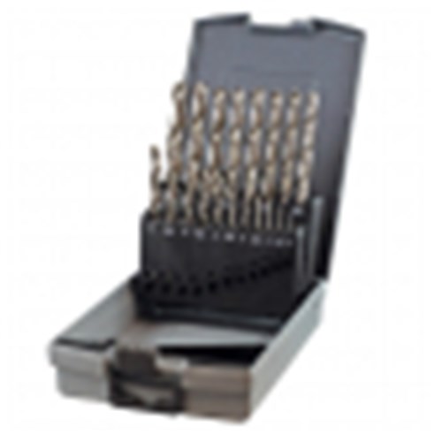 HOLEMAKER JOBBER DRILL SET IN ABS CASE - 118 DEGREE SPLIT POINT - 19 PIECE, 1.0 - 10.0MM X 0.5MM