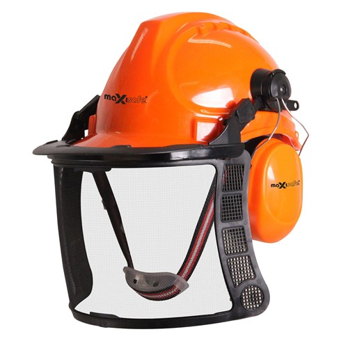 MAXISAFE FORESTRY KIT WITH MESH VISOR & EARMUFFS