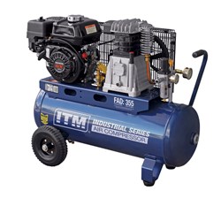 ITM AIR COMPRESSOR, BELT DRIVE, PETROL 5.5HP HONDA 60LTR FAD 355L/MIN