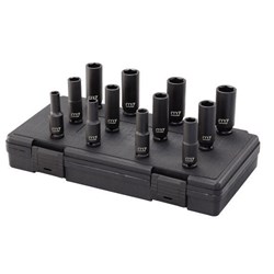 M7 IMPACT DEEP SOCKET SET, 3/8" DRIVE, 12PCE, 5/16 - 1"