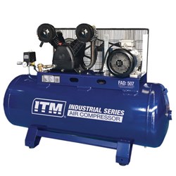 ITM AIR COMPRESSOR, BELT DRIVE STATIONARY 3 PHASE, 5.5HP, 200LTR, FAD 507 L/MIN