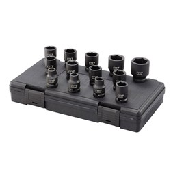 M7 IMPACT SOCKET SET, 3/8" DRIVE, 13PCE, 6 - 19MM