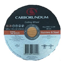 Saint Gobain Cutting Disc 125 x 1.0 x 22mm 5 Inch Ultra Thin Cut-Off Wheels