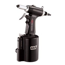 M7 HYDRAULIC VACUUM AIR RIVETER 16MM STROKE  2.4 - 4.8MM RIVET CAPACITY - INTERNAL HOSE